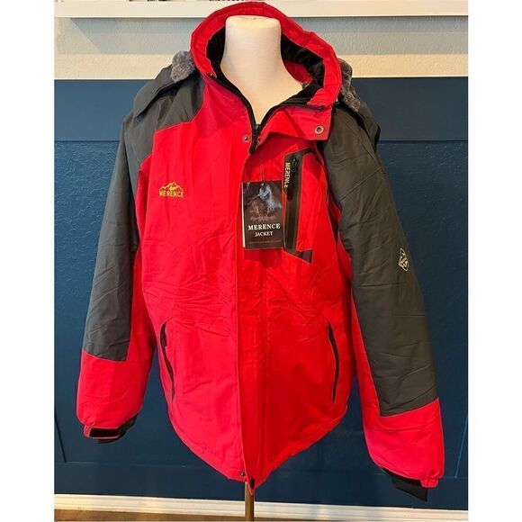 EQUICK Men's Waterproof Ski Jacket Fleece Windproof - Picture 3 of 5